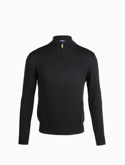 Patrick Hellmann CollectionBlack Sweater 100% Cottonimage1137